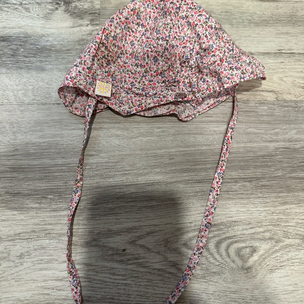 Pink Floral Kids Hat